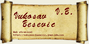Vukosav Bešević vizit kartica